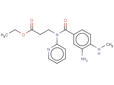 3-[(3-amino-4-methylamino-benzoyl)-pyridin-2-yl-amino]-propionic acid ethyl ester