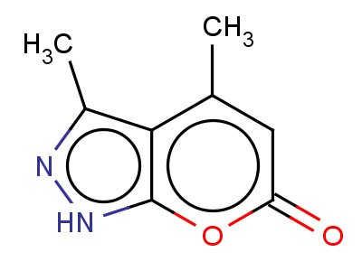 3,4-Dimethyl-1,6-dihydropyrano[2,3-c]pyrazol-6-one