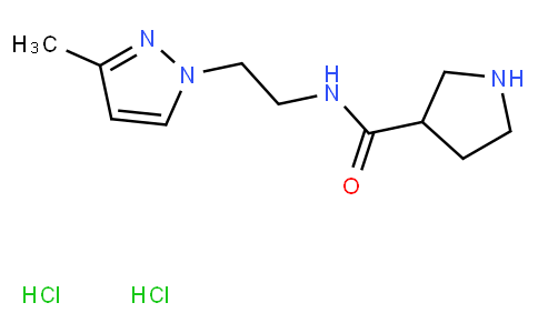 Pyrrolidine-3-carboxylic acid [2-(3-methyl-pyrazol-1-yl)-ethyl]-amide dihydrochloride