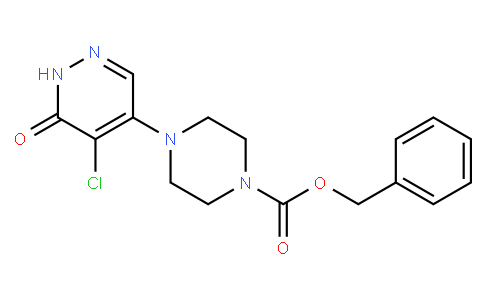 Benzyl 4-(5-chloro-6-oxo-1,6-dihydro-4-pyridazinyl)tetrahydro-1(2H)-pyrazinecarboxylate