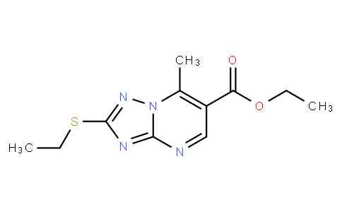 Ethyl 2-(ethylthio)-7-methyl[1,2,4]triazolo-[1,5-a]pyrimidine-6-carboxylate