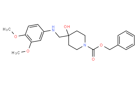 Benzyl 4-{[(3,4-dimethoxyphenyl)amino]methyl}-4-hydroxypiperidine-1-carboxylate