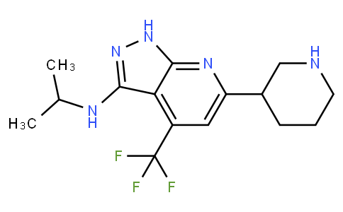 Isopropyl-(6-piperidin-3-yl-4-trifluoromethyl-1H-pyrazolo[3,4-b]pyridin-3-yl)-amine