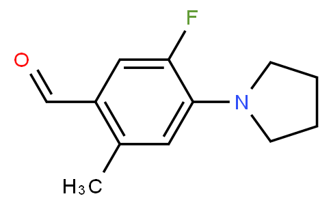 5-Fluoro-2-methyl-4-pyrrolidin-1-yl-benzaldehyde