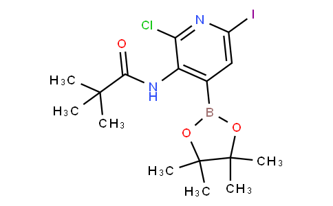 N-(2-Chloro-6-iodo-4-(4,4,5,5-tetramethyl-1,3,2-dioxaborolan-2-yl)pyridin-3-yl)pivalamide