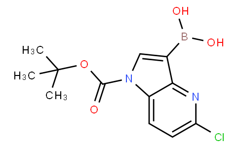 (1-(tert-Butoxycarbonyl)-5-chloro-1H-pyrrolo-[3,2-b]pyridin-3-yl)boronic acid