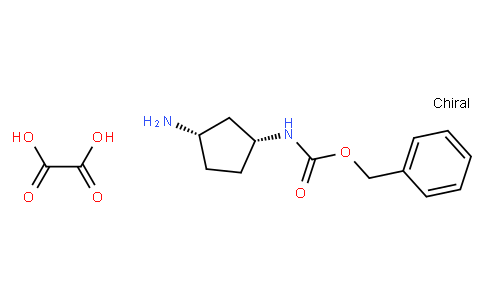 Benzyl N-[(1R,3S)-3-aminocyclopentyl]-carbamate oxalate