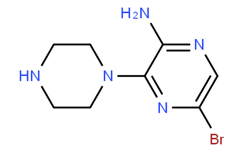 2-Amino-5-bromo-3-piperazin-1-ylpyrazine