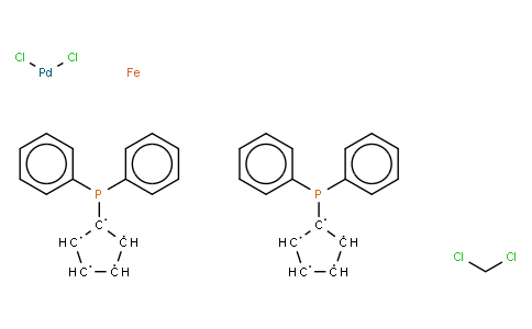 1,1'-Bis(diphenylphosphino)ferrocene-palladium(II)-dichloride dichloromethane complex
