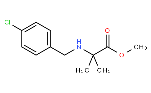 Methyl 2-{[(4-chlorophenyl)methyl]-amino}-2-methylpropanoate