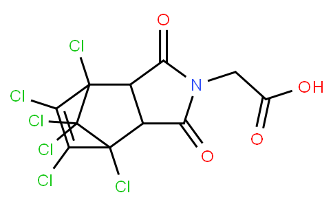 (4,5,6,7,8,8-Hexachloro-1,3-dioxo-1,3,3a,4,7,7a-hexahydro-2H-4,7-methanoisoindol-2-yl)acetic acid