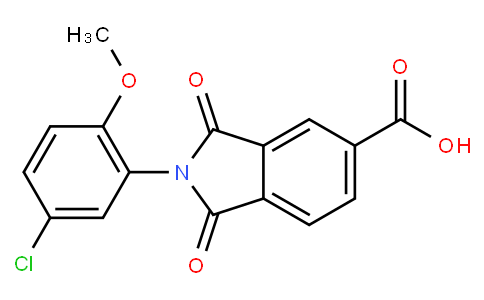 2-(5-Chloro-2-methoxyphenyl)-1,3-dioxoisoindoline-5-carboxylic acid