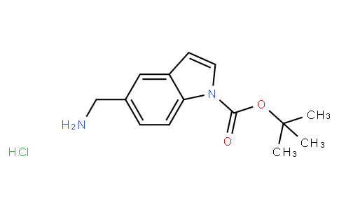 tert-Butyl 5-(aminomethyl)-1H-indole-1-carboxylate hydrochloride