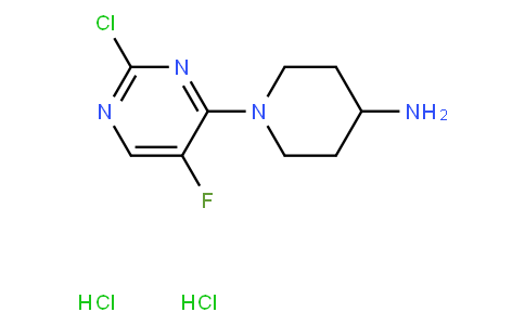 1-(2-Chloro-5-fluoropyrimidin-4-yl)-piperidin-4-amine dihydrochloride