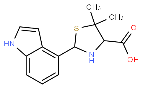 2-(1H-Indol-4-yl)-5,5-dimethyl-1,3-thiazolidine-4-carboxylic acid