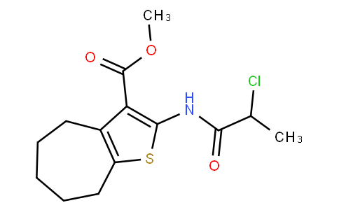 Methyl 2-[(2-chloropropanoyl)amino]-5,6,7,8-tetra-hydro-4H-cyclohepta[b]thiophene-3-carboxylate