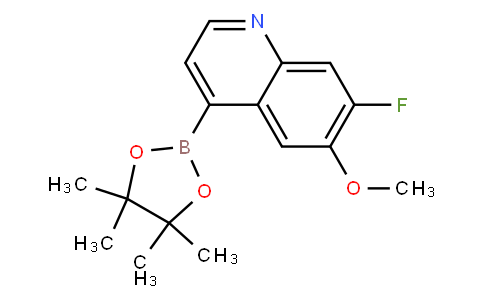 7-fluoro-6-methoxy-4-(4,4,5,5-tetramethyl-1,3,2-dioxaborolan-2-yl)quinoline