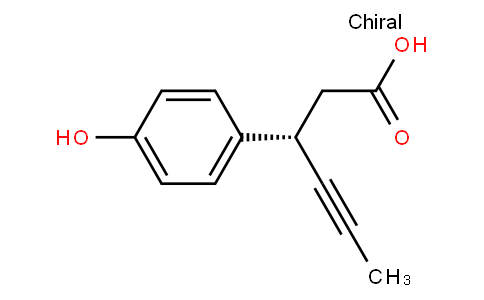 (3S)-3-(4-hydroxyphenyl)hex-4-ynoic acid