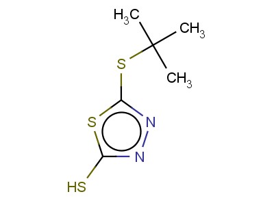 5-Tert-butylthio-1,3,4-thiadiazole-2-thiol