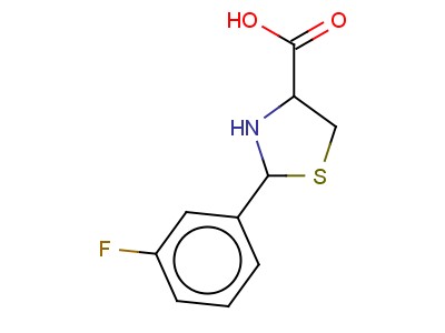 2-(3-Fluorophenyl)-4-thiazolidinecarboxylic acid