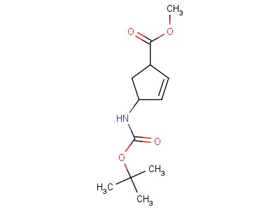 4-[[(1,1-dimethylethoxy)carbonyl]amino]-2-cyclopentene-1-carboxylic acid methyl ester
