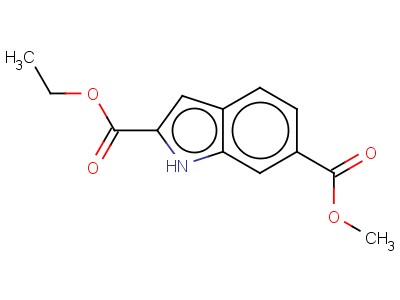 6-Methoxycarbonylindole-2-carboxylic acid ethyl ester