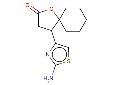4-(2-Amino-thiazol-4-yl)-1-oxa-spiro[4.5]decan-2-one