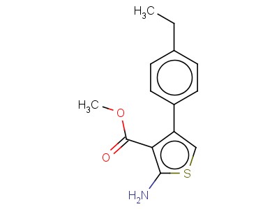 2-Amino-4-(4-ethylphenyl)thiophene-3-carboxylic acid methyl ester