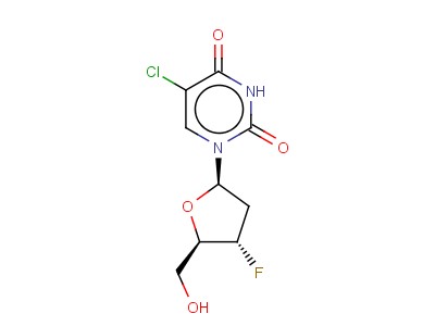 5-Chloro-2',3'-dideoxy-3'-fluoro-uridine