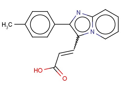 3-(2-P-tolyl imidazo[1,2-a]pyridin-3-yl)acrylic acid