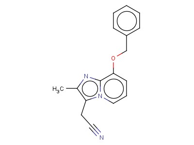 2-Methyl-8-(phenylmethoxy)imidazo[1,2-a]pyridine-3-acetonitrile