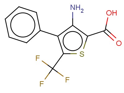 3-Amino-4-phenyl-5-(trifluoromethyl)thiophene-2-carboxylic acid