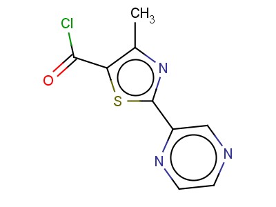 4-Methyl-2-(2-pyrazinyl)-1,3-thiazole-5-carbonyl chloride