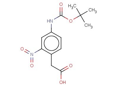 2-(4-(Tert-butoxycarbonylamino)-2-nitrophenyl)acetic acid