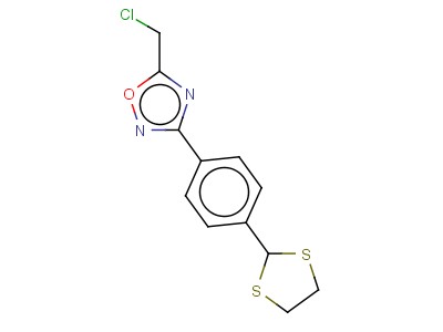 5-(Chloromethyl)-3-[4-(1,3-dithiolan-2-yl)phenyl]-1,2,4-oxadiazole