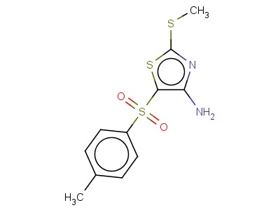 4-Amino-2-methylthio-5-tosylthiazole