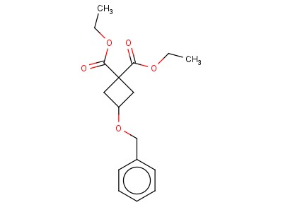 3-Benzyloxycyclobutane-1,1-dicarboxylic acid diethyl ester