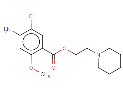 2-Piperidinoethyl 4-amino-5-chloro-2-methoxybenzoate