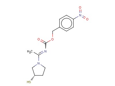 4-Nitrobenzyl-1-((s)-3-mercaptopyrrolidin-1-yl)ethylidenecarbamate