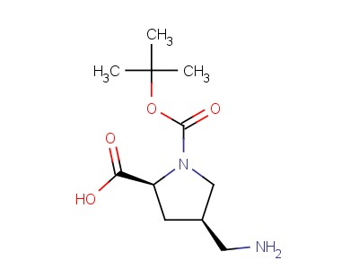 (2S,4r)-4-(aminomethyl)-1-(tert-butoxycarbonyl)pyrrolidine-2-carboxylic acid