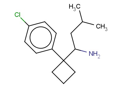 1-[1-(4-chloropyenyl)cyclobutyl]-3-methylbutylamine