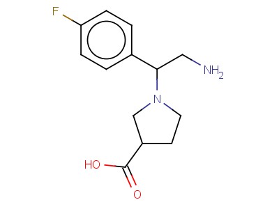 1-[2-amino-1-(4-fluoro-phenyl)-ethyl]-pyrrolidine-3-carboxylic acid