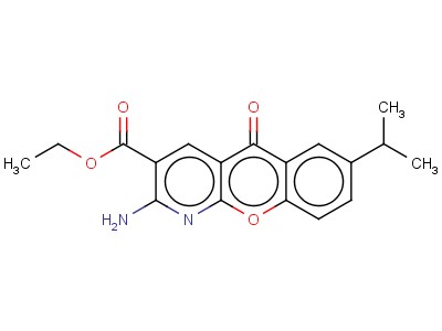 Ethyl 2-amino-7-isopropyl-5-oxo-5h-[1]benzopyrano[2,3-b]pyridine-3-carboxylate