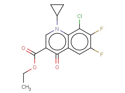 Ethyl 8-chloro-1-cyclopropyl-6,7-difluoro-1,4-dihydroquinoline-4-oxo-3-carboxylate
