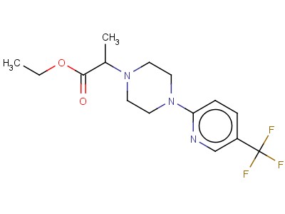 Ethyl 2-[4-[5-(trifluoromethyl)pyridin-2-yl]piperazino]propanoate