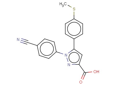1-(4-Cyano-phenyl)-5-(4-methylsulfanyl-phenyl)-1h-pyrazole-3-carboxylic acid