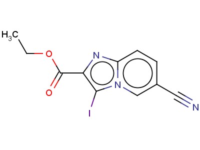 6-Cyano-3-iodo-imidazo[1,2-a]pyridine-2-carboxylic acid ethyl ester