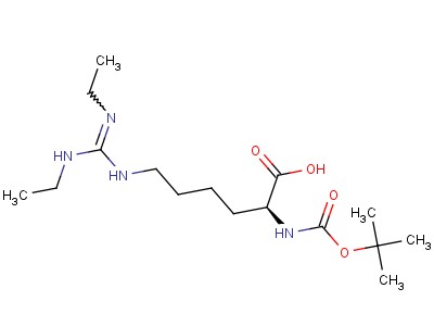 N-alpha-t-butyloxycarbonyl-n,n'-beta-ethyl-l-homoarginine