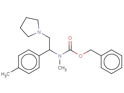 1-Pyrrolidin-2-(4'-methylphenyl)-2-(n-cbz-n-methyl)amino-ethane