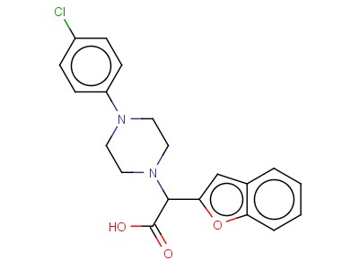 Benzofuran-2-yl-[4-(4-chloro-phenyl)-piperazin-1-yl]-acetic acid